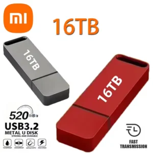 Xiaomi 16TB Flash Drive USB3.2 High Speed Transfer Type C U Metal Flash SSD Portable Mini Flash Drive Memory Waterproof U Drive